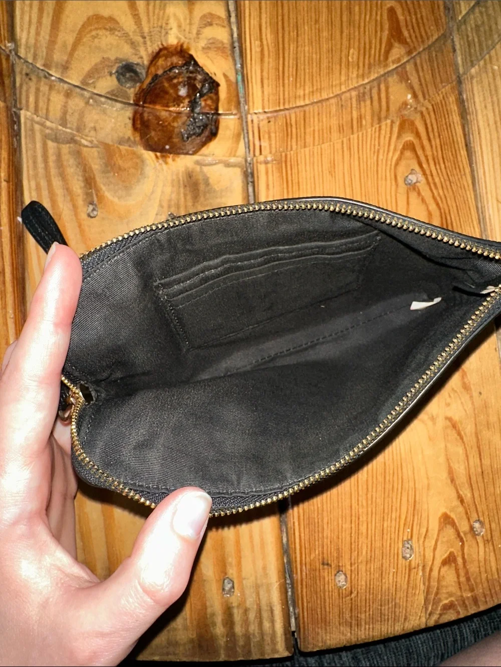 Coach black textured